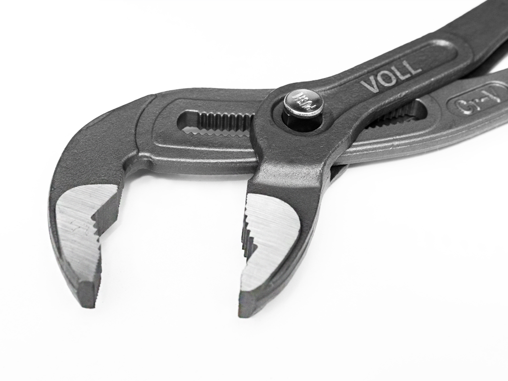 Переставные клещи VOLL Cobra с механизмом быстрой фиксации, L-12" (300 мм), CrV